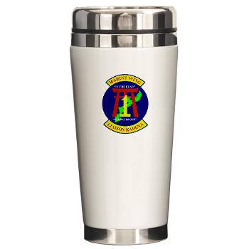 MWLK - M01 - 03 - Marine Wing Liaison Kadena Ceramic Travel Mug