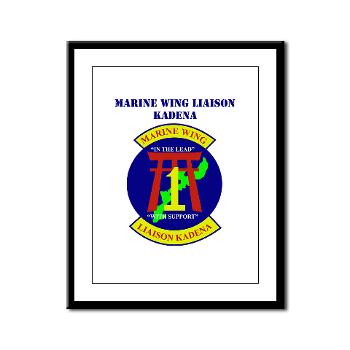 MWLK - M01 - 02 - Marine Wing Liaison Kadena with Text Framed Panel Print