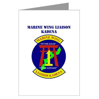MWLK - M01 - 02 - Marine Wing Liaison Kadena with Text Greeting Cards (Pk of 10)