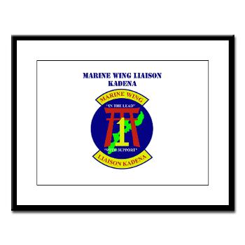 MWLK - M01 - 02 - Marine Wing Liaison Kadena with Text Large Framed Print