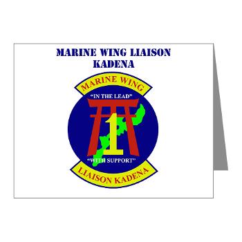 MWLK - M01 - 02 - Marine Wing Liaison Kadena with Text Note Cards (Pk of 20)