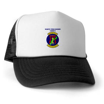 MWLK - A01 - 02 - Marine Wing Liaison Kadena with Text Trucker Hat - Click Image to Close