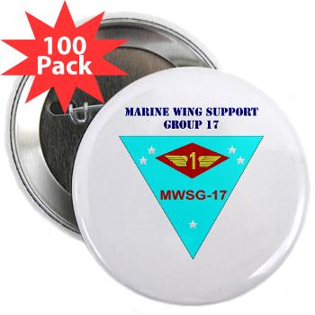 MWSG17 - M01 - 01 - Marine Wing Support Group 17 with Text 2.25" Button (100 pack)