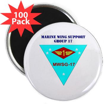 MWSG17 - M01 - 01 - Marine Wing Support Group 17 with Text 2.25" Magnet (100 pack)
