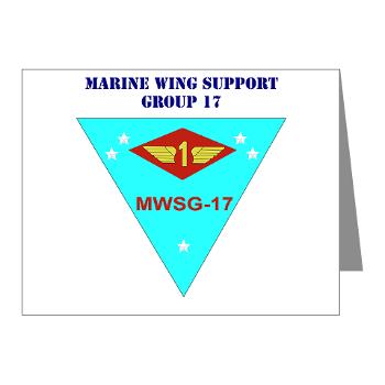 MWSG17 - M01 - 02 - Marine Wing Support Group 17 with Text Note Cards (Pk of 20) - Click Image to Close