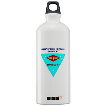 MWSG17 - M01 - 03 - Marine Wing Support Group 17 with Text Sigg Water Bottle 1.0L - Click Image to Close