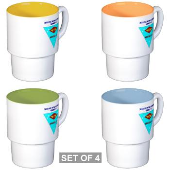 MWSG17 - M01 - 03 - Marine Wing Support Group 17 with Text Stackable Mug Set (4 mugs) - Click Image to Close