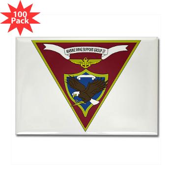 MWSG27 - A01 - 01 - USMC - Marine Wing Support Group 27 (MWSG-27) - Rectangle Magnet (100 pack) - Click Image to Close