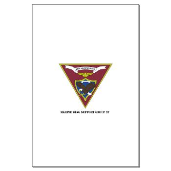 MWSG27 - A01 - 01 - USMC - Marine Wing Support Group 27 (MWSG-27) with Text - Large Poster