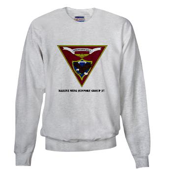 MWSG27 - A01 - 01 - USMC - Marine Wing Support Group 27 (MWSG-27) with Text - Sweatshirt - Click Image to Close