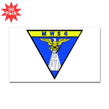 MWSG37 - M01 - 01 - Marine Wing Support Group 37 - Sticker (Rectangle 50 pk) - Click Image to Close