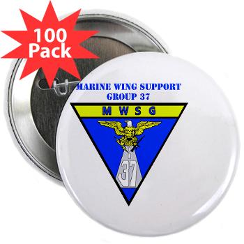 MWSG37 - M01 - 01 - Marine Wing Support Group 37 with Text - 2.25" Button (100 pack)