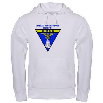 MWSG37 - A01 - 03 - Marine Wing Support Group 37 with Text - Hooded Sweatshirt