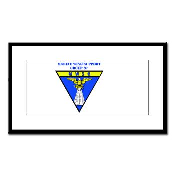 MWSG37 - M01 - 02 - Marine Wing Support Group 37 with Text - Small Framed Print