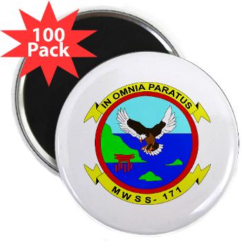 MWSS171 - M01 - 01 - Marine Wing Support Squadron 171 2.25" Magnet (100 pack)