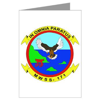 MWSS171 - M01 - 02 - Marine Wing Support Squadron 171 Greeting Cards (Pk of 10)