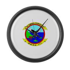 MWSS171 - M01 - 03 - Marine Wing Support Squadron 171 Large Wall Clock - Click Image to Close