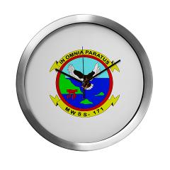 MWSS171 - M01 - 03 - Marine Wing Support Squadron 171 Modern Wall Clock - Click Image to Close
