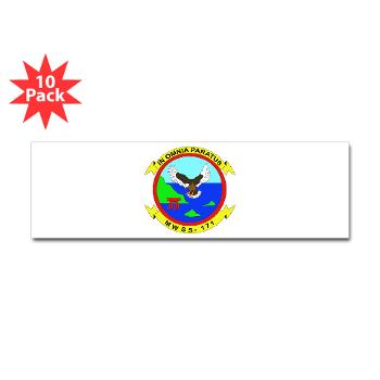 MWSS171 - M01 - 01 - Marine Wing Support Squadron 171 Sticker (Bumper 10 pk) - Click Image to Close
