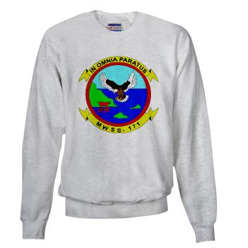 MWSS171 - A01 - 03 - Marine Wing Support Squadron 171 Sweatshirt - Click Image to Close