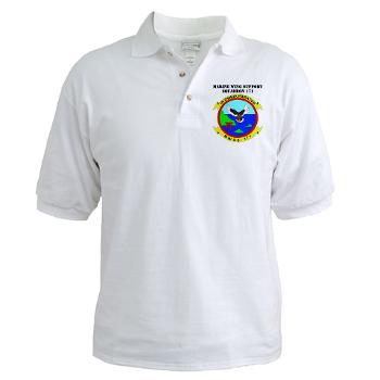 MWSS171 - A01 - 04 - Marine Wing Support Squadron 171 with Text Golf Shirt