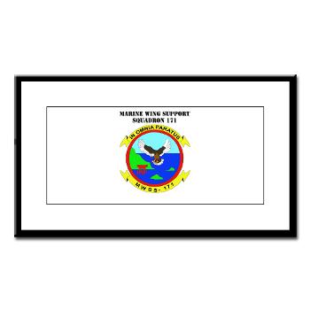 MWSS171 - M01 - 02 - Marine Wing Support Squadron 171 with Text Small Framed Print