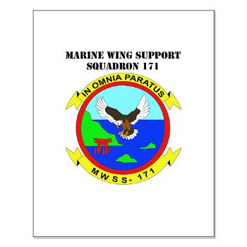 MWSS171 - M01 - 02 - Marine Wing Support Squadron 171 with Text Small Poster