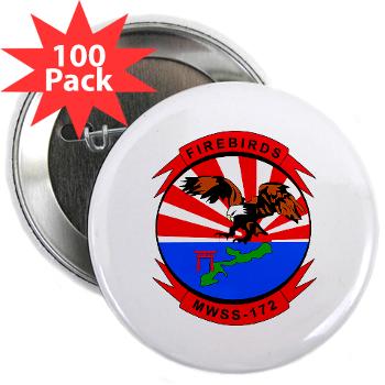 MWSS172 - M01 - 01 - Marine Wing Support Squadron 172 2.25" Button (100 pack) - Click Image to Close