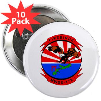 MWSS172 - M01 - 01 - Marine Wing Support Squadron 172 2.25" Button (10 pack)