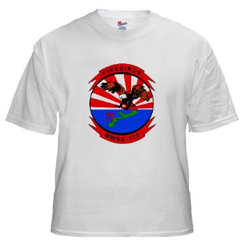 MWSS172 - A01 - 04 - Marine Wing Support Squadron 172 White T-Shirt - Click Image to Close