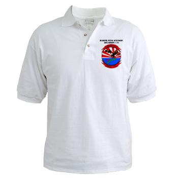 MWSS172 - A01 - 04 - Marine Wing Support Squadron 172 with Text Golf Shirt
