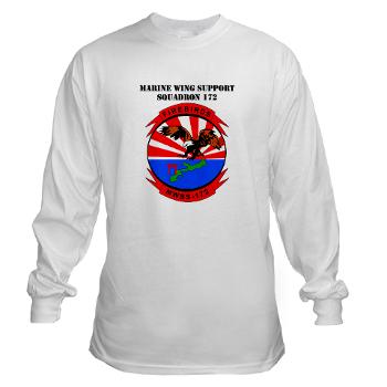 MWSS172 - A01 - 03 - Marine Wing Support Squadron 172 with Text Long Sleeve T-Shirt - Click Image to Close