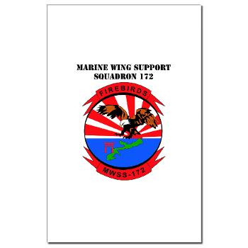 MWSS172 - M01 - 02 - Marine Wing Support Squadron 172 with Text Mini Poster Print