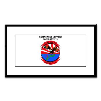 MWSS172 - M01 - 02 - Marine Wing Support Squadron 172 with Text Small Framed Print - Click Image to Close