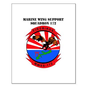 MWSS172 - M01 - 02 - Marine Wing Support Squadron 172 with Text Small Poster