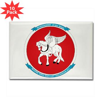 MWSS271 - M01 - 01 - Marine Wing Support Squadron 271 (MWSS 271) Rectangle Magnet (100 pack)