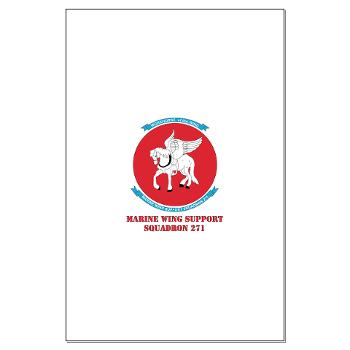 MWSS271 - M01 - 02 - Marine Wing Support Squadron 271 (MWSS 271) with text Large Poster
