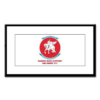 MWSS271 - M01 - 02 - Marine Wing Support Squadron 271 (MWSS 271) with text Small Framed Print - Click Image to Close