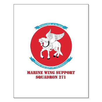 MWSS271 - M01 - 02 - Marine Wing Support Squadron 271 (MWSS 271) with text Small Poster