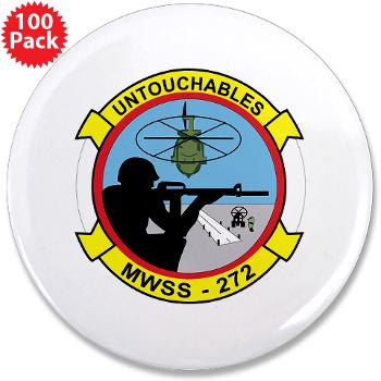 MWSS272 - M01 - 01 - Marine Wing Support Squadron 272 (MWSS 272) 3.5" Button (100 pack) - Click Image to Close