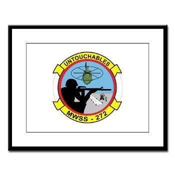 MWSS272 - M01 - 02 - Marine Wing Support Squadron 272 (MWSS 272) Large Framed Print