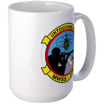 MWSS272 - M01 - 03 - Marine Wing Support Squadron 272 (MWSS 272) Large Mug