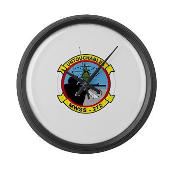 MWSS272 - M01 - 03 - Marine Wing Support Squadron 272 (MWSS 272) Large Wall Clock - Click Image to Close