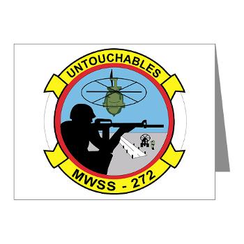 MWSS272 - M01 - 02 - Marine Wing Support Squadron 272 (MWSS 272) Note Cards (Pk of 20)