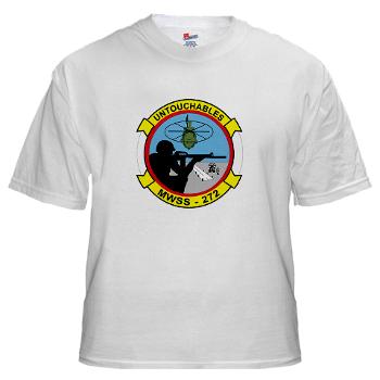 MWSS272 - A01 - 04 - Marine Wing Support Squadron 272 (MWSS 272) White T-Shirt
