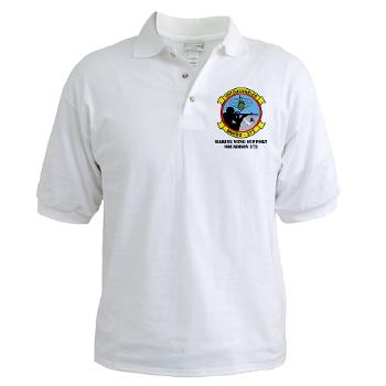 MWSS272 - A01 - 04 - Marine Wing Support Squadron 272 (MWSS 272) with text Golf Shirt