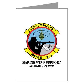 MWSS272 - M01 - 02 - Marine Wing Support Squadron 272 (MWSS 272) with text Greeting Cards (Pk of 10) - Click Image to Close