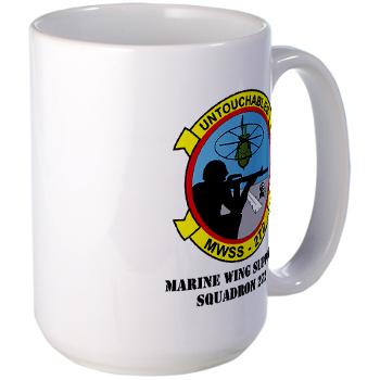 MWSS272 - M01 - 03 - Marine Wing Support Squadron 272 (MWSS 272) with text Large Mug - Click Image to Close