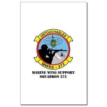MWSS272 - M01 - 02 - Marine Wing Support Squadron 272 (MWSS 272) with text Mini Poster Print