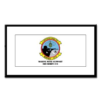 MWSS272 - M01 - 02 - Marine Wing Support Squadron 272 (MWSS 272) with text Small Framed Print - Click Image to Close